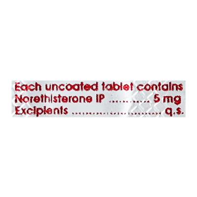 Norlut N 5mg Tablet 10'S - Hormonal Therapy-Oes