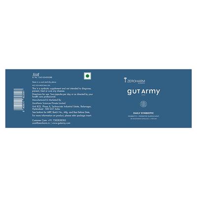 Zeroharm GutArmy Capsule 60's - Digestive Health