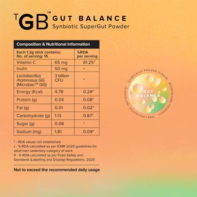 The Good Bug Gut Balance 1.2 gm Sachet 15's - Digestive Health
