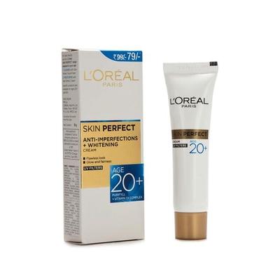 L'Oreal Skin Perfect Anti-Imperfections + Whitening 20+ Cream 18 gm - Dark Circle & Wrinkle Busters