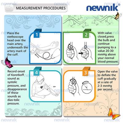Newnik Aneroid Type Sphygmomanometer with Free Stethoscope (SP501) - Blood Pressure Monitor Device