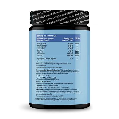 CF Collagen Peptides Powder - Unflavoured 200 gm - Calcium And Minerals
