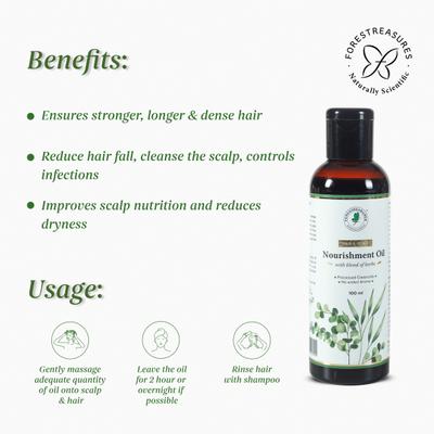 Forestreasures Hair and Scalp Nourishment Oil 100 ml - Digestive Care
