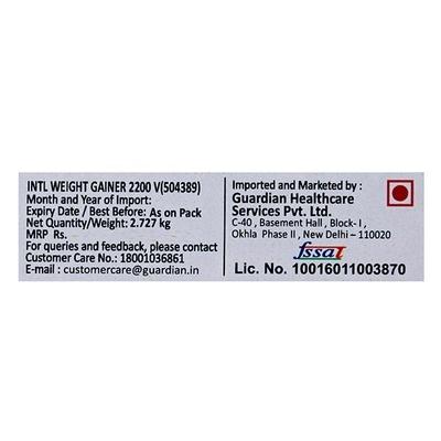 GNC Pro Performance Weight Gainer 2200 Gold Powder - Vanilla Flavour 6 lb - Weight Gain