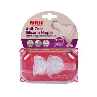 Farlin Anti-Colic Silicon Nipple (+Cross) 1's - Breast Feeding Tools