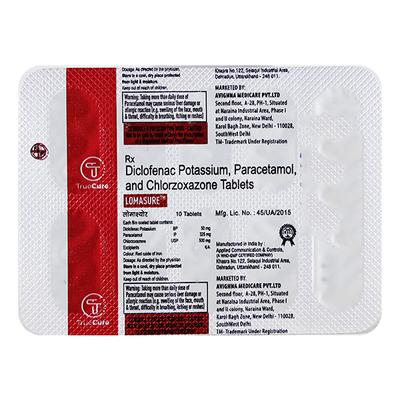 LOMASURE 500 Tablet 10's - Pain relief-Nsa