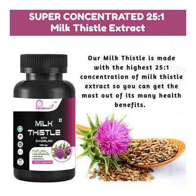 Puraberry Milk Thistle 800 mg Veg Capsule 60's - Vital Health