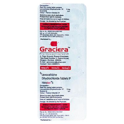 Histaban 5mg Tablet 10'S - Allergies-Ant