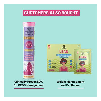 Chicnutrix Cysterhood Inositol - PCOS Ovarian Health Management Sachet - Raspberry Flavour 20's - General Health