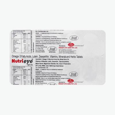 NUTRIEYE Tablet 10's - Supplements-Sup
