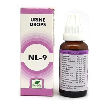 New Life NL-9 Urine Drops 30 ml - Homeopathic Drops