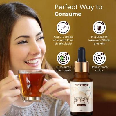 Nirvasa Pure Himalayan Shilajit Liquid 30 ml - Sexual Care