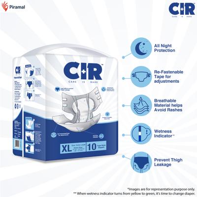 CIR Premium Adult Diapers (XL) (Pack of 3 x 10's) - Adult Diapers & Pads