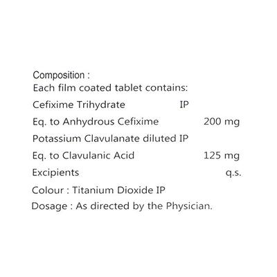 AUXIME CV 325 Tablet 10's - Bacterial Infections-Cep