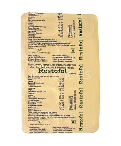 Restofol Tablet 10'S - Supplements-Vam