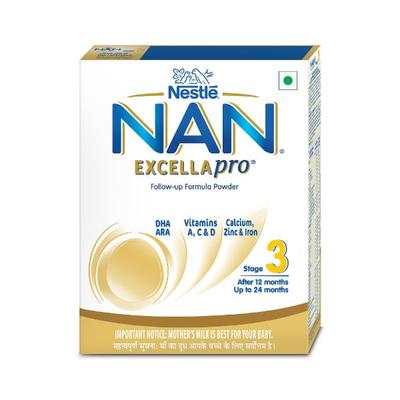 Nestle NAN Excellapro 3 (After 12 Months) Follow Up Formula Powder 400 gm - Baby And Infant Supplements