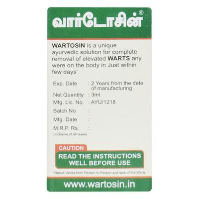 Wartosin Wart Remover Liquid 3 ml - Speciality Medicines