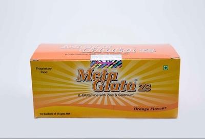 Meta Gluta Zs Orange Flavour Sachet (Pack of 10's x 15 gm) - Nutritional Supplement