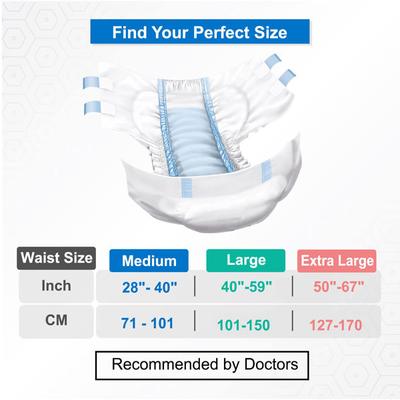 AroKleen Disposable Adult Diaper (XL) (127 cm - 170 cm) (Pack of 2 x 10's) 1's - Adult Diapers & Pads