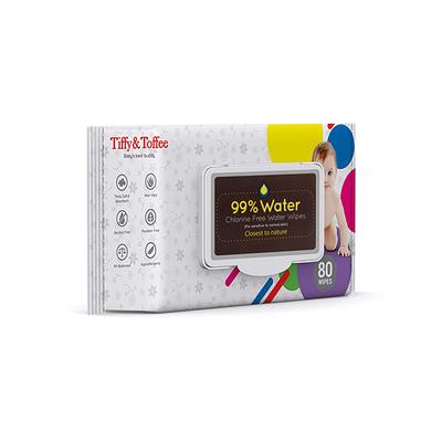 Tiffy & Toffee 99% Water Baby Wet Wipes (Pack of 6 x 80's) - Diapers & Wipes
