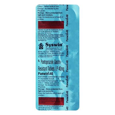 PANWIN TB 40 Tablet 10's - Ulcer/Reflux/Flatulence-Aaa
