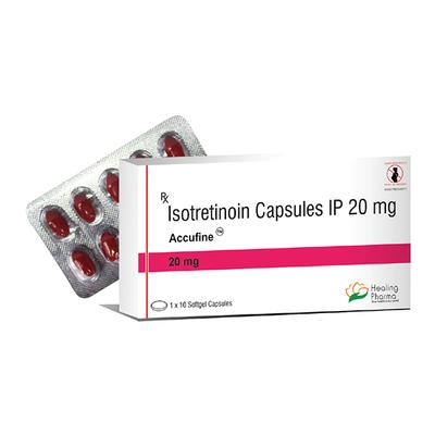 ACCUFINE 20mg Capsule 10's - Acne-Acn