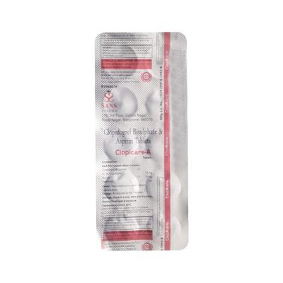 CLOPICARE A Tablet 10's - Blood Clot-Ant