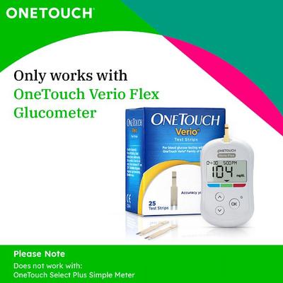 OneTouch Verio Blood Glucose Test Strip 25's - Blood Glucose Monitors/Test Strips