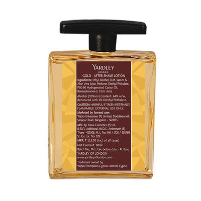 Yardley London Elegance After Shave Lotion with Aloe Vera 50 ml - Aftershave Lotion