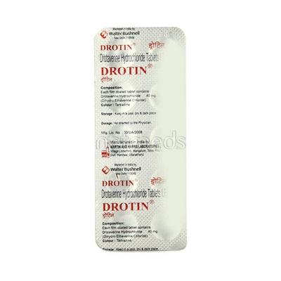 Drotin 40mg Tablet 10'S - Muscle Spasm-Ant