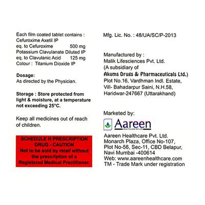 ROCKCEF CV Tablet 6's - Bacterial Infections-Cep