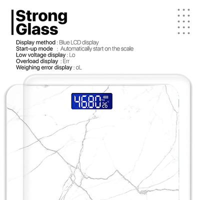 Vandelay Spirit Series Body Weighing Scale - White Marble - Health Monitoring Devices