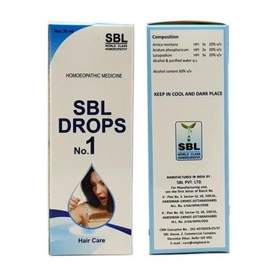 SBL Drops No.1 Hair Care 30 ml - Homeopathic Drops