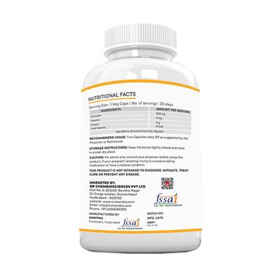 Neurapid Curcumin & Piperine Veg Capsule 60's - Herbal Dietary Supplement