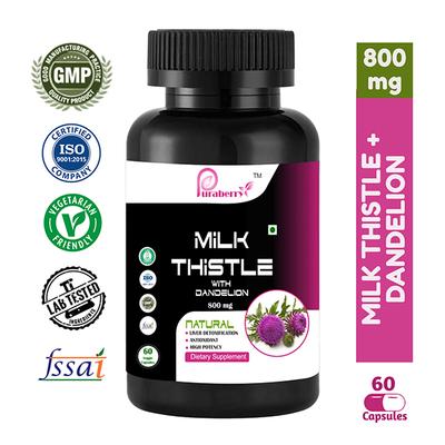 Puraberry Milk Thistle 800 mg Veg Capsule 60's - Vital Health
