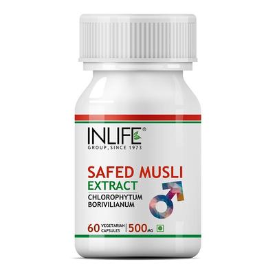Inlife Safed Musli Extract 500 mg Vegetarian Capsule 60's - Sexual Care