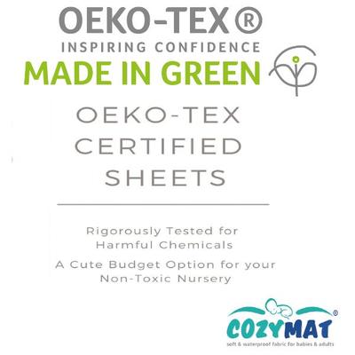 Cozymat Waterproof Bed Protector (M) - Sky Blue - Baby Bedding