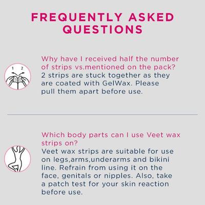Veet Full Body Waxing Kit - Sensitive Skin Strips 20's - Shaving & Hair Removal