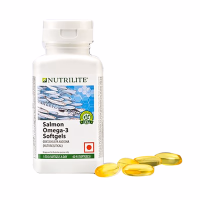 NUTRILITE SALMON OMEGA 3 SOFTGEL CAPSULE 60'S - Omega Fish Oil Fatty Acids