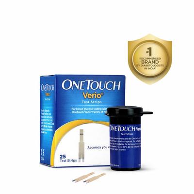 OneTouch Verio Blood Glucose Test Strip 25's - Blood Glucose Monitors/Test Strips