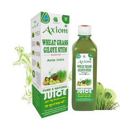 Axiom Jeevan Ras Wheat Grass Giloye Stem Juice 1 ltr - Ayurvedic Juices