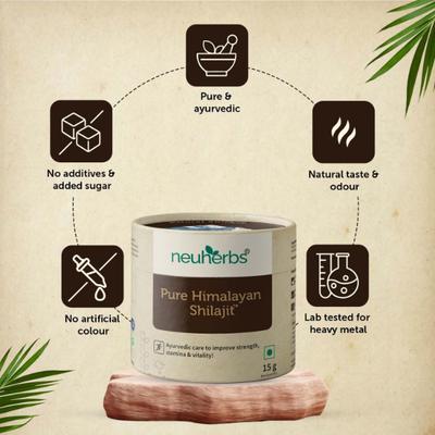 Neuherbs Pure Himalayan Shilajit Resin 15 gm - Sexual Care