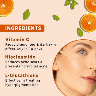 CGG Cosmetics Glow Boost Vitamin C Facial Serum 30 ml + Free Vitamin C Serum 10 ml - Face Serum