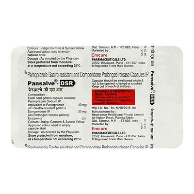 Pansalve DSR Capsule 10'S - Ulcer/Reflux/Flatulence-Aaa