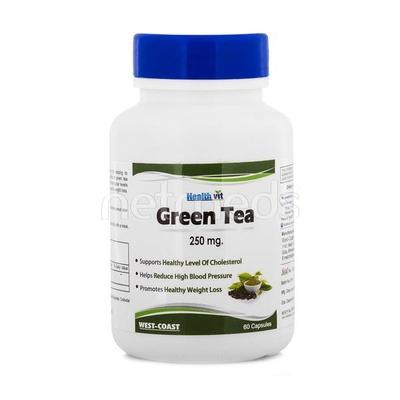 Healthvit Green Tea Capsules 60'S - Green/Herbal Teas