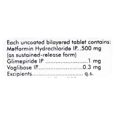 Diapride M1 HV Tablet 10'S - Diabetes-Ant