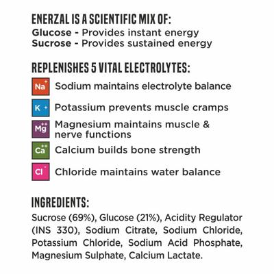 Enerzal Orange Powder 500gm - Energy Drinks