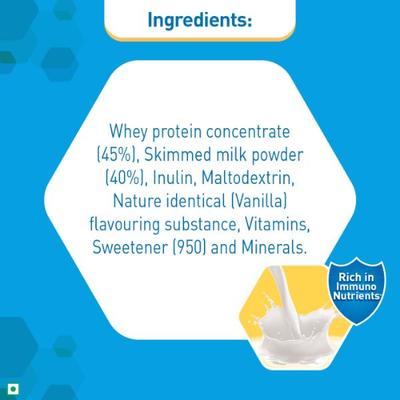 Nestle Resource High Protein Powder - Vanilla Flavour 400 gm (Pet Jar) - Protein Drink