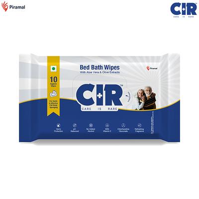 CIR Bed Bath Wipes - Aloe Vera & Olive 10's - Diapers & Wipes