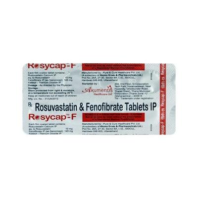 Rosycap F 10/145 Tablet 10'S - High Cholesterol-Dys